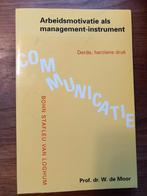 W. de Moor - Arbeidsmotivatie als management-instrument, Ophalen of Verzenden, Zo goed als nieuw, W. de Moor