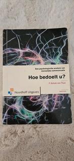 F. Schulz von Thun - Hoe bedoelt u?, Overige niveaus, Nederlands, F. Schulz von Thun; F. Schultz von Thun, Zo goed als nieuw