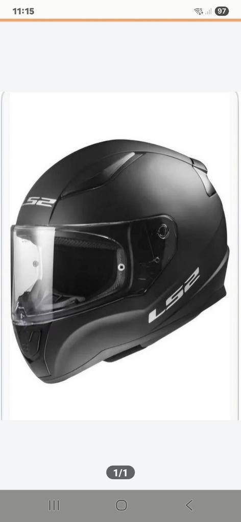 LS2 helm, Motoren, Kleding | Motorhelmen, Integraalhelm, M, Overige merken, Tweedehands, Ophalen of Verzenden