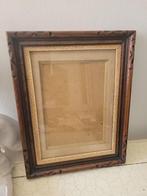 Vintage houten lijstje met glas foto 1 t/m 3, Ophalen of Verzenden