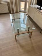 Salontafel modern glas hout, Ophalen, 100 tot 150 cm, 50 tot 100 cm, Minder dan 50 cm