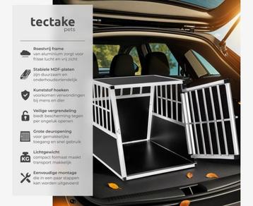 Bench/ transportbox voor (grote) hond ideaal in de kofferbak beschikbaar voor biedingen