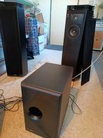 JBL HP420 design luidsprekers met Infinity subwoofer, Audio, Tv en Foto, Luidsprekers, Gebruikt, 120 watt of meer, Front, Rear of Stereo speakers