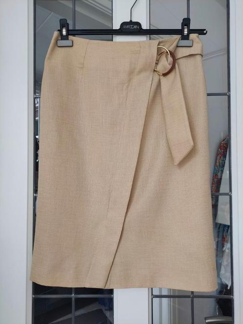 Natan stijlvolle linnen look rok maat 40, Kleding | Dames, Rokken, Zo goed als nieuw, Maat 38/40 (M), Beige, Knielengte, Ophalen of Verzenden