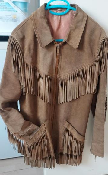 Vintage suede franjejack S/M beschikbaar voor biedingen