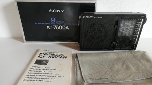 Sony pocket wereldontvanger ICF-7600A, Audio, Tv en Foto, Radio's, Zo goed als nieuw, Wereldontvanger, Ophalen of Verzenden