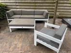 Tuin loungeset intratuin kleur taupe, Tuin en Terras, Tuinsets en Loungesets, Ophalen, Gebruikt, 6 zitplaatsen, Aluminium