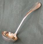 Nr J258: Verzilverde Keltum Hollands Glad juslepel, Ophalen of Verzenden