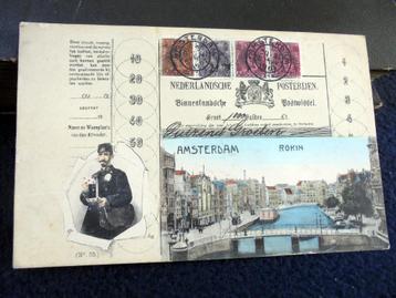 Amsterdam Rokin. Binnenlandsche Postwissel. Ned. Posterijen. beschikbaar voor biedingen