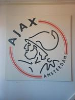 Wit bord met ajax logo., Ophalen