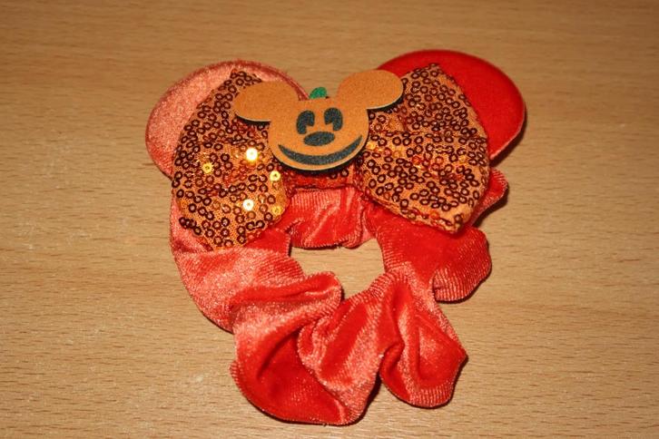 Mickey / Disney / Halloween scrunchie / wokkel / haarelastie, Verzamelen, Disney, Nieuw, Kleding of Textiel, Mickey Mouse, Ophalen of Verzenden