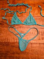Wicked weasel  string bikini sheer blauw, Ophalen of Verzenden, Blauw, Bikini