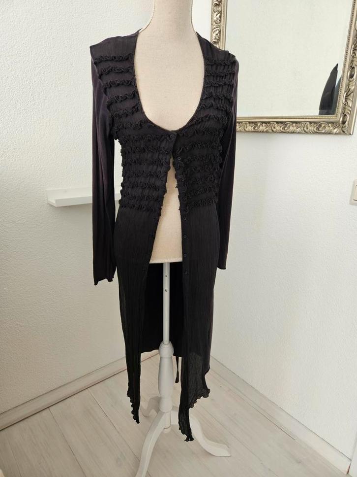 Vest IKKS, Kleding | Dames, Truien en Vesten, Gedragen, Maat 42/44 (L), Zwart, Ophalen of Verzenden