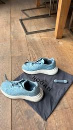 Hogan sneakers hi-fi women light blue jeans, Ophalen of Verzenden, Zo goed als nieuw, Blauw, Sneakers of Gympen