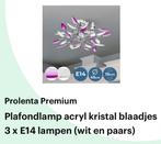 Paarse plafond lamp, Ophalen of Verzenden, Zo goed als nieuw