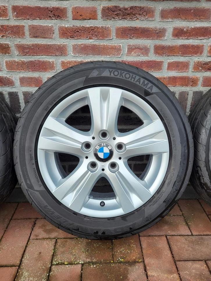 BMW 1 serie style 222 Yokohama Fleva V701 Advan nieuw, Auto-onderdelen, Banden en Velgen, Velg(en), Zomerbanden, 16 inch, 205 mm