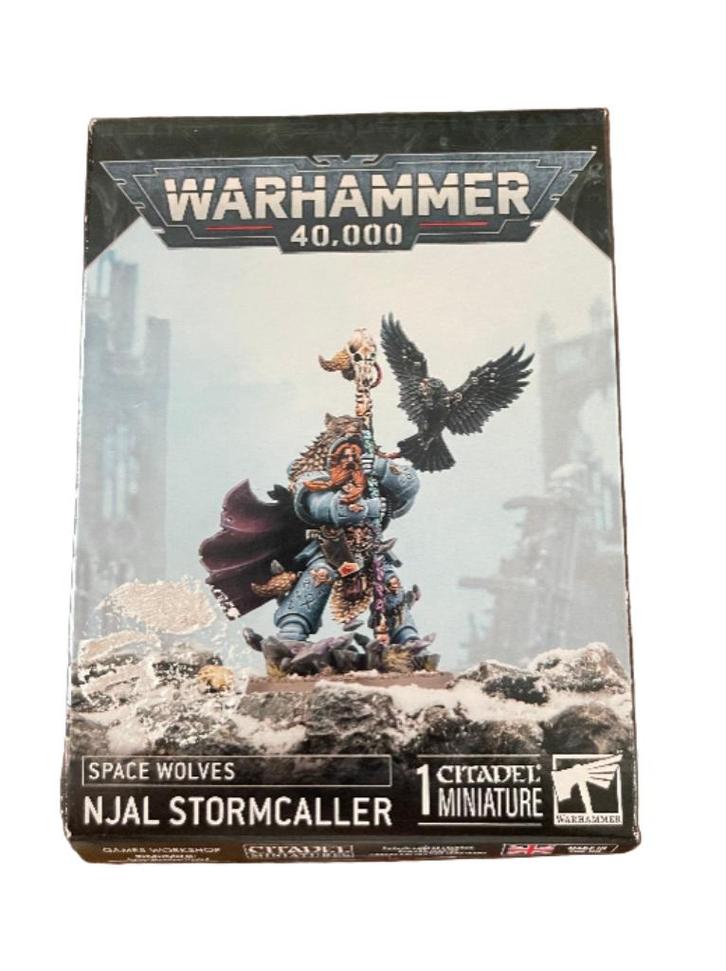 Warhammer 40K Space Wolves Njal Stormcaller, Hobby en Vrije tijd, Wargaming, Zo goed als nieuw, Warhammer, Ophalen of Verzenden