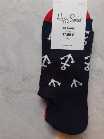 Korte sokken no show Happy Socks 3 paar maat 41-46