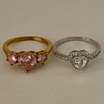 Lucardi ring met hartje Cubic Zirconia echt zilver, Sieraden, Tassen en Uiterlijk, Ringen, Verzenden, Nieuw, Zilver, Dame