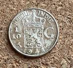 Munt - Nederlands-Indië 1/10 gulden 1942., Postzegels en Munten, Zilver, Ophalen of Verzenden, 10 cent, Koningin Wilhelmina