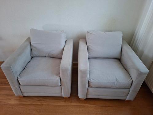 2 fauteuils, Huis en Inrichting, Fauteuils, Gebruikt, Stof, 50 tot 75 cm, Minder dan 75 cm, Ophalen