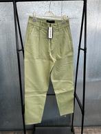 Enes leren broek 38 €675 nieuw stretch leather pistachio, Maat 38/40 (M), Zwart, Ophalen of Verzenden, Zo goed als nieuw