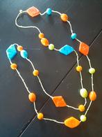 Ketting met gekleurde kralen, 60 cm., Ophalen of Verzenden, Zo goed als nieuw, Overige kleuren, Overige materialen