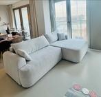 Luxe Witte Teddy Lounge Bank - 260cm, 250 tot 300 cm, Ophalen of Verzenden, Zo goed als nieuw, Rechte bank