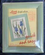 lanarte compleet borduurpakket blauw druifje + lijst, Verzenden, Nieuw, Handborduren, Borduurpakket