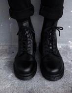 Dr Martens leren black boots, mono veterlaarzen, maat 37, Kleding | Dames, Schoenen, Hoge laarzen, Zwart, Dr martens, Ophalen of Verzenden