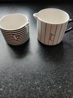 Riviera Maison Suikerpot & Melkkannetje Set, Keramiek, Overige typen, Ophalen of Verzenden, Zo goed als nieuw