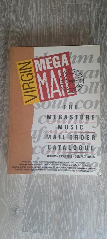 Virgin Nega Mail muziek catalogus 1986 beschikbaar voor biedingen
