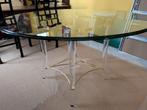 Hollywood Regency Bergers tafel lucite onderstel eettafel, Ophalen, Gebruikt, 100 tot 150 cm, 50 tot 100 cm