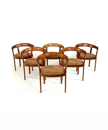 Set van 6 vintage eetkamerstoelen ‘60 beschikbaar voor biedingen