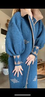 Te Koop - Uniek handgemaakte jas / gilet, Maat 38/40 (M), Blauw, Nieuw, Ophalen of Verzenden
