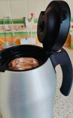 Te koop mooie geborsteld metaal koffie apparaat met warmhoud, Ophalen, Zo goed als nieuw, Koffiemachine