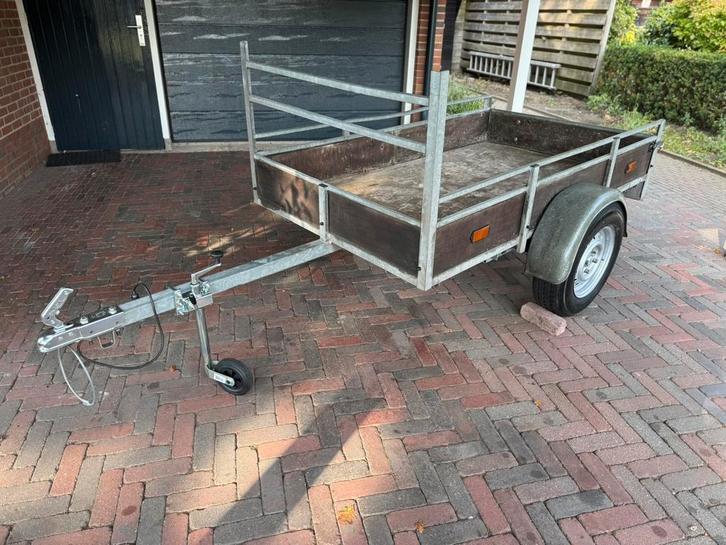 Aanhanger 115 x 200 cm gegalvaniseerd, Auto diversen, Aanhangers en Bagagewagens, Gebruikt, Ophalen