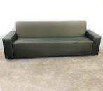 3 zits bank, donkergroen, veltskin, 250x69, Ophalen, Gebruikt, 75 tot 100 cm, Rechte bank