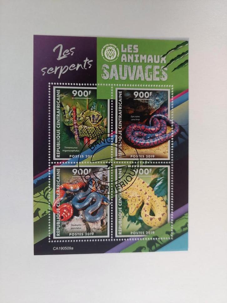 173 Motief, Reptiel, Reptielen, Slang, Slangen, Postzegels en Munten, Postzegels | Thematische zegels, Ophalen of Verzenden
