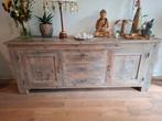 Houten dressoir, Huis en Inrichting, Kasten | Dressoirs, Ophalen, Gebruikt, Landelijk, 200 cm of meer