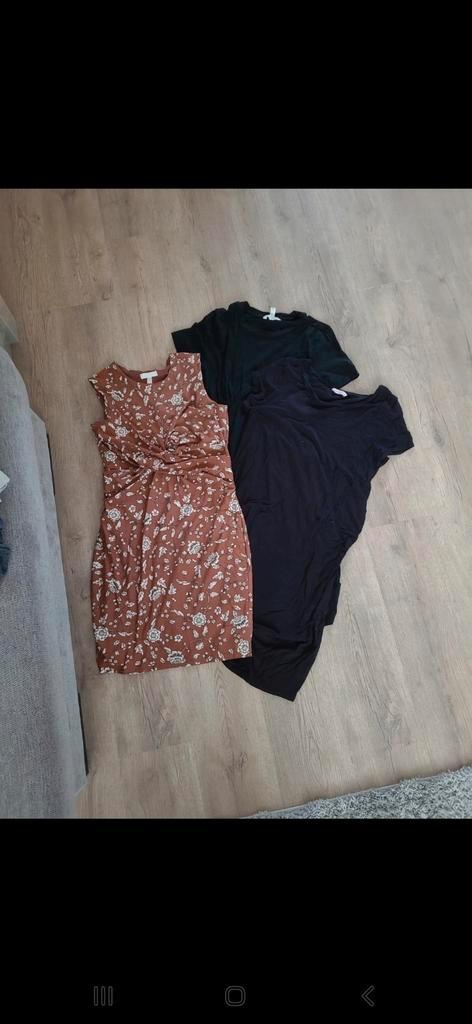 3 zwangerschapsjurkjes, Kleding | Dames, Positiekleding, Zo goed als nieuw, Jurk, Maat 38/40 (M), Zwart, Ophalen of Verzenden