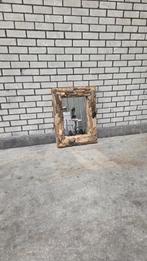 Spiegel van drijfhout, Ophalen, Zo goed als nieuw, Minder dan 100 cm, Rechthoekig