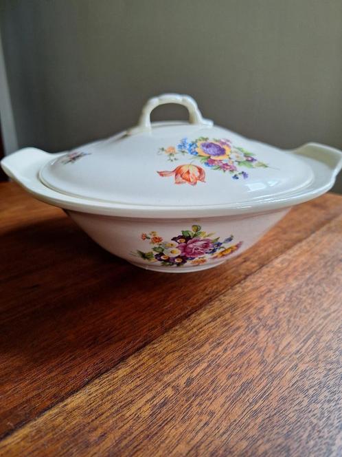 antieke ?vintage dekschaal, Antiek en Kunst, Antiek | Schalen, Ophalen of Verzenden