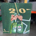 Heineken Pils Proost Bier Reclamebord Schilderij 113x124cm, Verzamelen, Biermerken, Ophalen, Zo goed als nieuw, Reclamebord, Plaat of Schild
