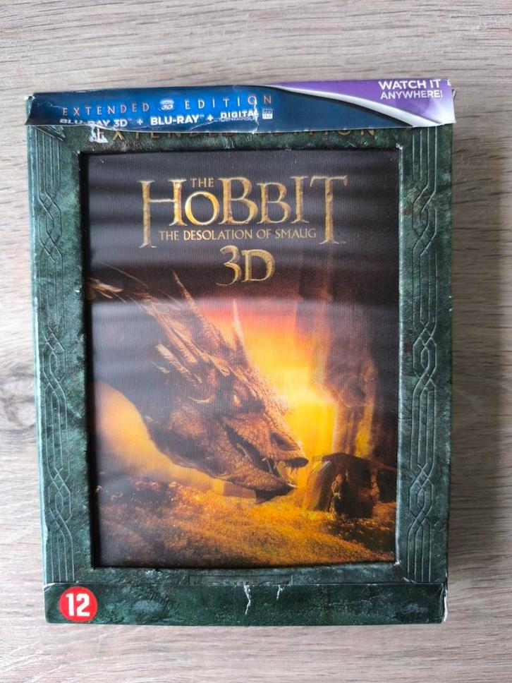 The Hobbit: Desolation of Smaug - Extended 2D/3D Blu-ray, Cd's en Dvd's, Blu-ray, Gebruikt, Science Fiction en Fantasy, 3D, Ophalen of Verzenden