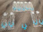 Partij 10 stuks kettingen blauw K124, Ophalen of Verzenden, Nieuw, Blauw, Overige materialen