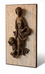 Bronzen Wandreliëf Moeder en Kind, Ophalen of Verzenden