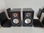 Elac bs 204.2 hoogglans titanium Grey, Overige merken, Front, Rear of Stereo speakers, Zo goed als nieuw, 60 tot 120 watt