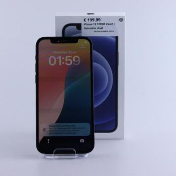 iPhone 12 128GB Zwart | Gebruikte staat beschikbaar voor biedingen