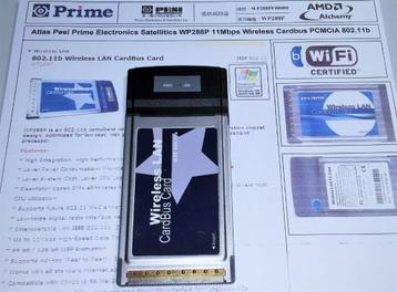 Prime PQP-WP288P Wireless G 11Mbps PCMCIA 32-bit Cardbus beschikbaar voor biedingen